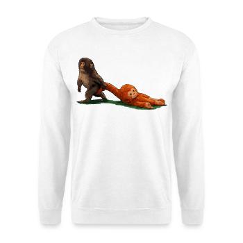 punch the monkey - Unisex Sweatshirt - white - Front