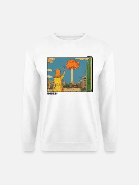 Selfie vor Atompuff - Unisex Pullover - Weiß