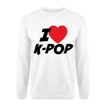 Ich liebe K-Pop - Unisex Pullover - Weiß - Vorne