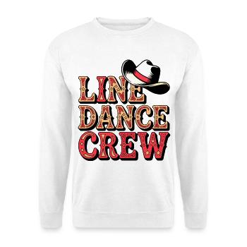 Line Dance Team - Unisex Pullover - Weiß - Vorne