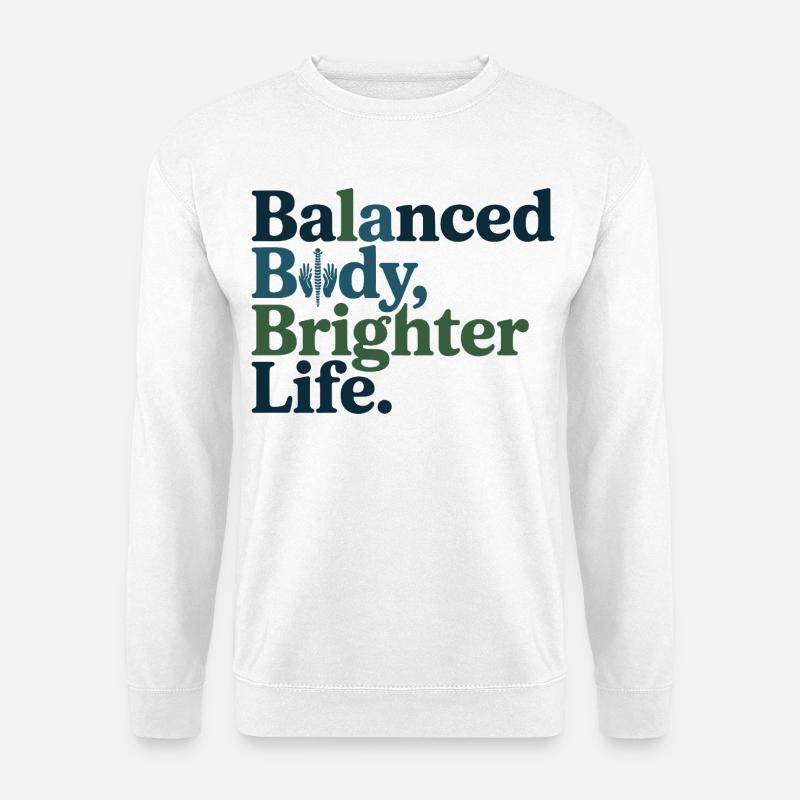 Osteopath Balanced Body Brighter Life Professional - Unisex Pullover - Weiß