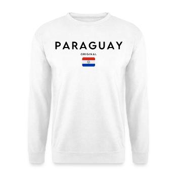 Paraguayan pride, minimalist sleek design - Unisex Sweatshirt - white - Front