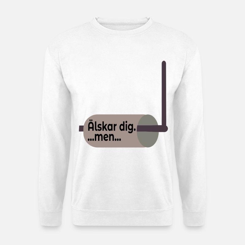 Beziehung zum Toilettenpapierhalter - Unisex Pullover - Weiß