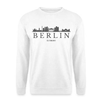 Berlin Skyline, Berlin Germany - Unisex Sweatshirt - white - Front