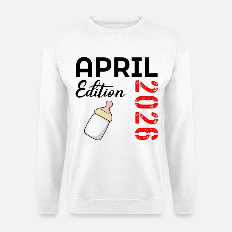 Geburt Baby April 2026 - Unisex Pullover - Weiß