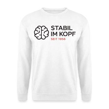 Stable in the mind since 1956 | Vintage Birthday Shirt - Unisex Sweatshirt - white - Front