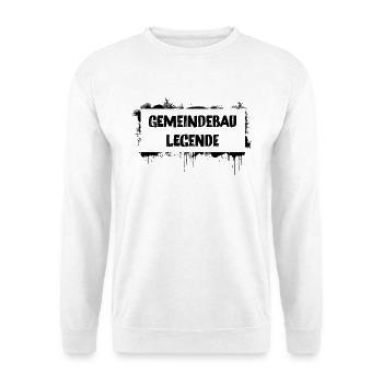 Légende du logement municipal – proverbe culte viennois - Sweat-shirt Unisexe - blanc - Devant