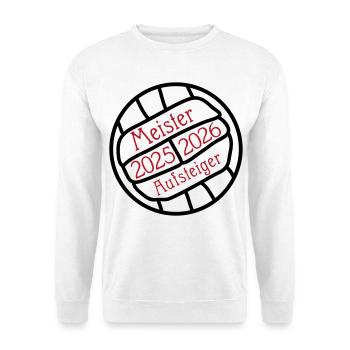 Champion and promoted team 2025/2026 - Unisex Sweatshirt - white - Front