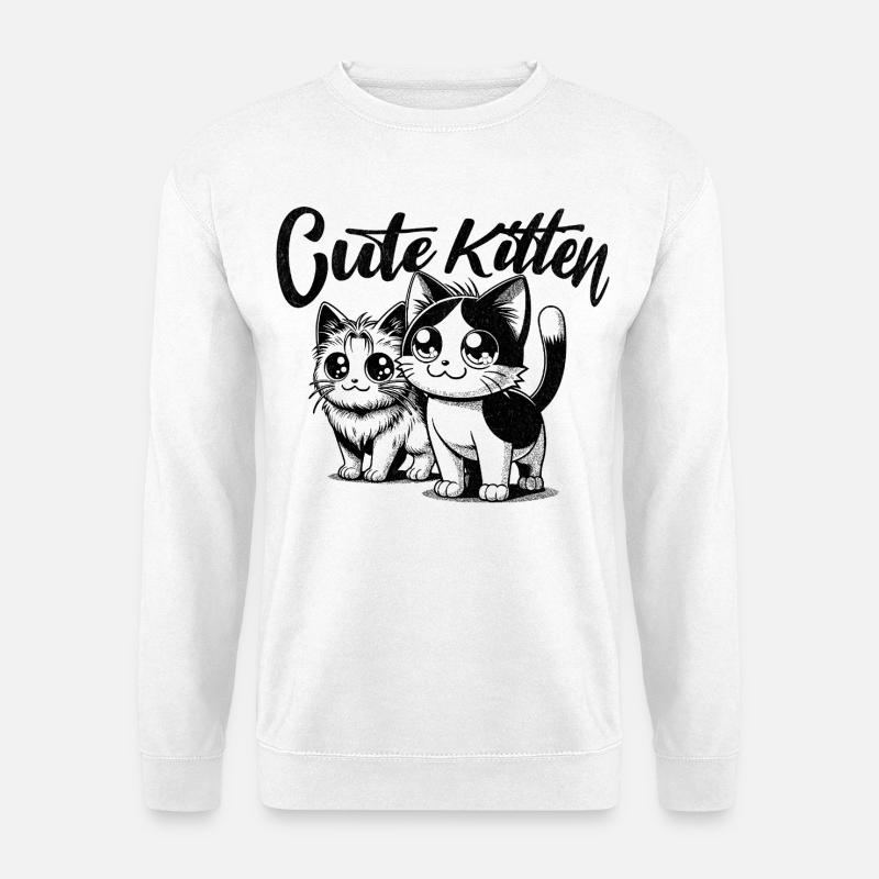Cute_Kitten - Unisex Sweatshirt - white