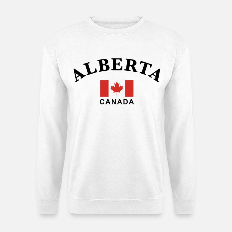 Alberta, Kanada - Unisex Pullover - Weiß