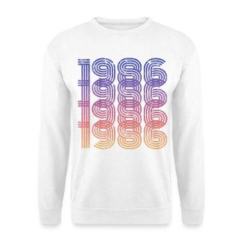Millésime 1986 - Sweat-shirt Unisexe - blanc - Devant