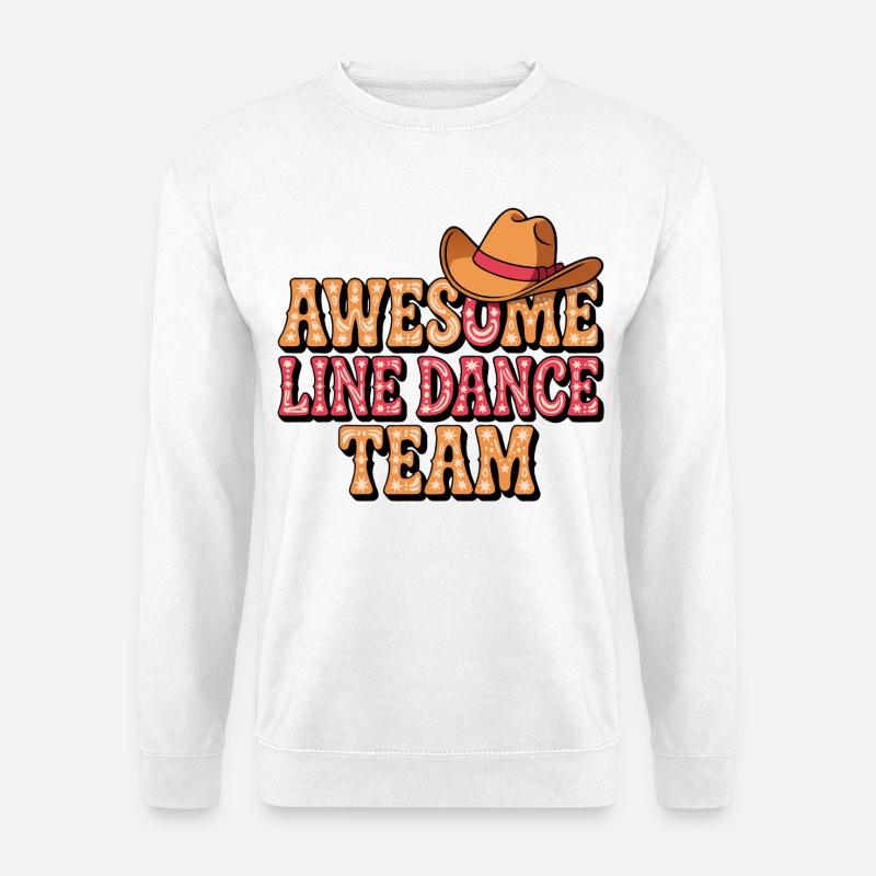 Awesome Line Dance Team - Unisex Pullover - Weiß