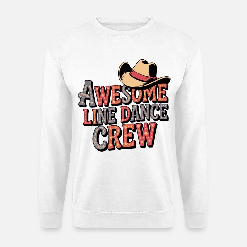 Fantastisk Line Dance-hold - Unisex sweater - hvid