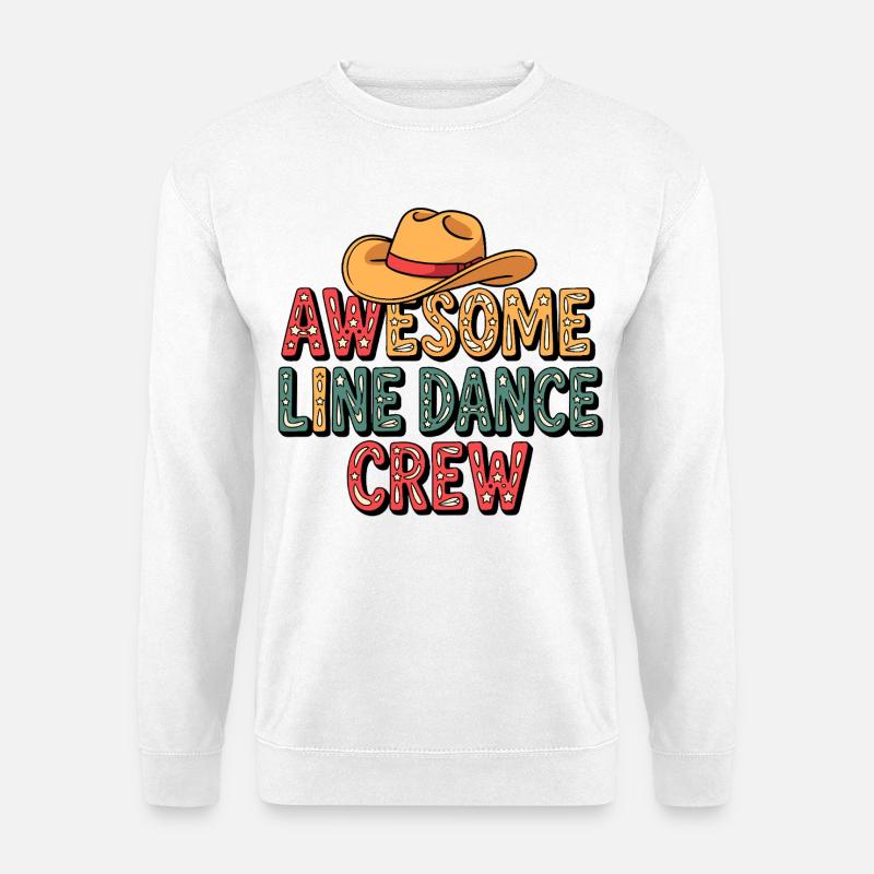 Awesome Line Dance Crew - Unisex Pullover - Weiß