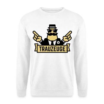 Signe de la main de garçon d’honneur (enterrement de vie de garçon / enterrement de vie de garçon / 2C) - Sweat-shirt Unisexe - blanc - Devant