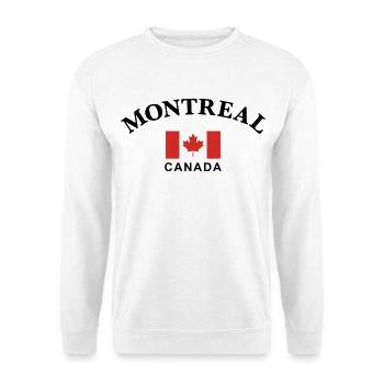 Montreal, Canada - Unisex Sweatshirt - white - Front