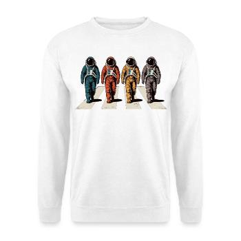 Astronaut Zebra Stripe Retro Space Astronaut - Sweat-shirt Unisexe - blanc - Devant