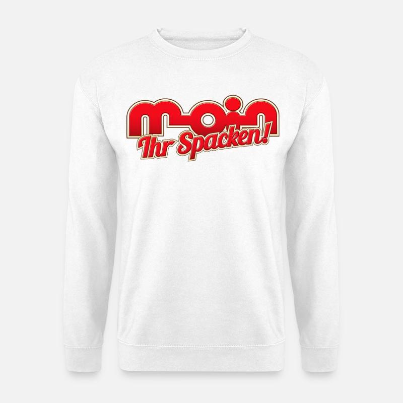 Moin ihr Spacken! - Unisex Pullover - Weiß