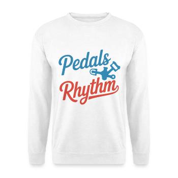 Künstlerisches Radfahren Meine Pedale kennen den Rhythmusprofi - Unisex Pullover - Weiß - Vorne