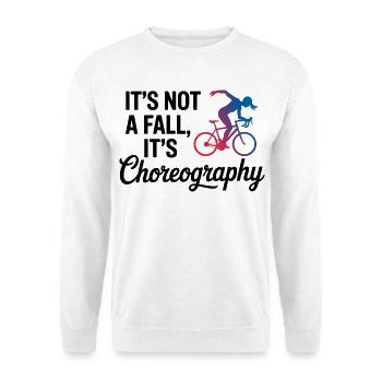 Künstlerisches Radfahren Kein Herbst Es ist Choreografie - Unisex Pullover - Weiß - Vorne
