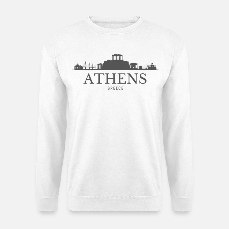 Athens Greece, Athens skyline - Unisex Sweatshirt - white