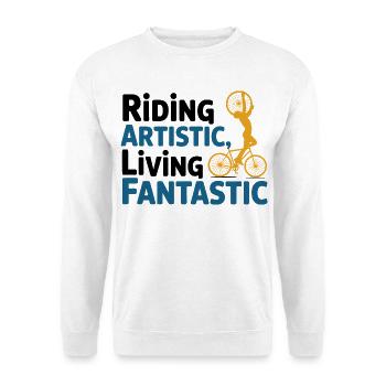 Künstlerischer Radsport - Unisex Pullover - Weiß - Vorne