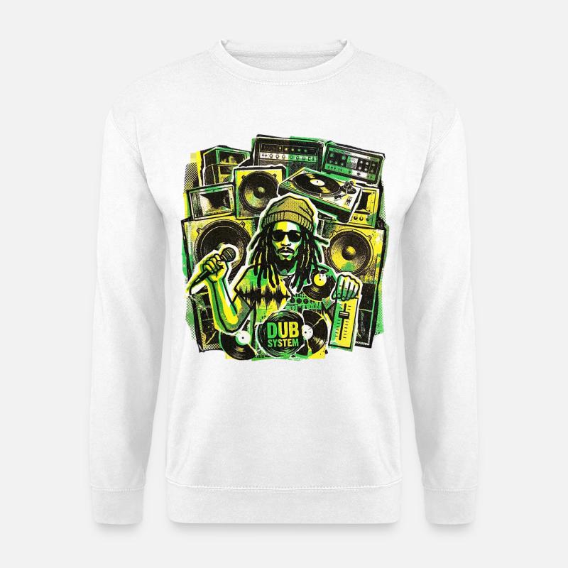 Dub Reggae Soundsystem - Unisex Pullover - Weiß