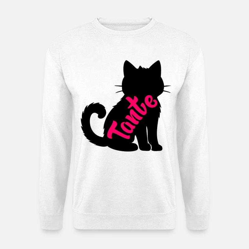 Katzen Tante - Unisex Pullover - Weiß