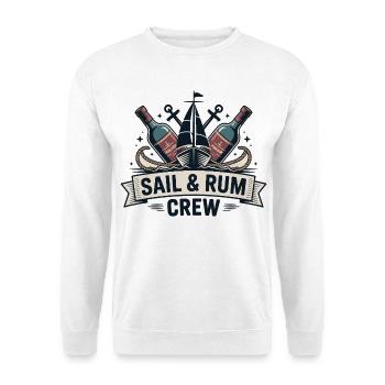 Sail & Rum Crew – Sailing Rum Pirates - Unisex Sweatshirt - white - Front