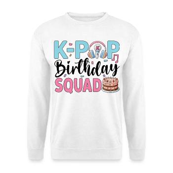 K-Pop Birthday Squad - Unisex Sweatshirt - white - Front