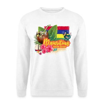 Mauritius Retro Indian Ocean Dodo Souvenir - Unisex Sweatshirt - white - Front