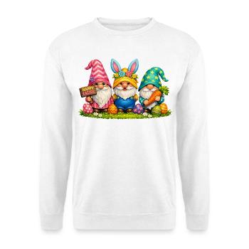 Easter Funny Gnomes Gnomes Easter Outfit - Unisex Sweatshirt - white - Front