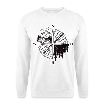 Chemise de camping caravane pour les amateurs de caravanes - Sweat-shirt Unisexe - blanc - Devant