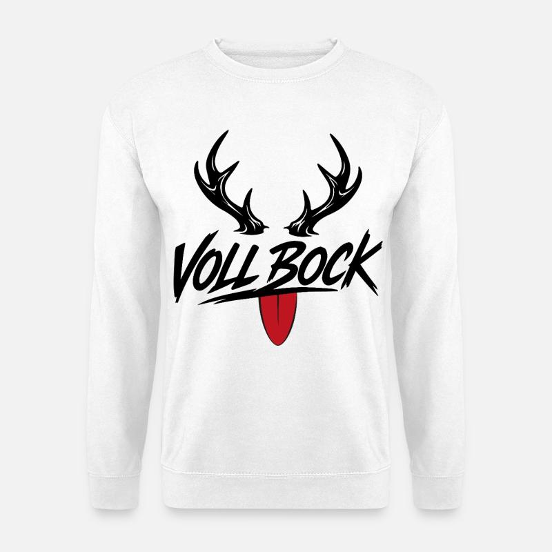 VOLL BOCK - Unisex Pullover - Weiß