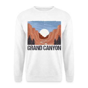 Wandern im Grand Canyon Nationalpark - Unisex Pullover - Weiß - Vorne
