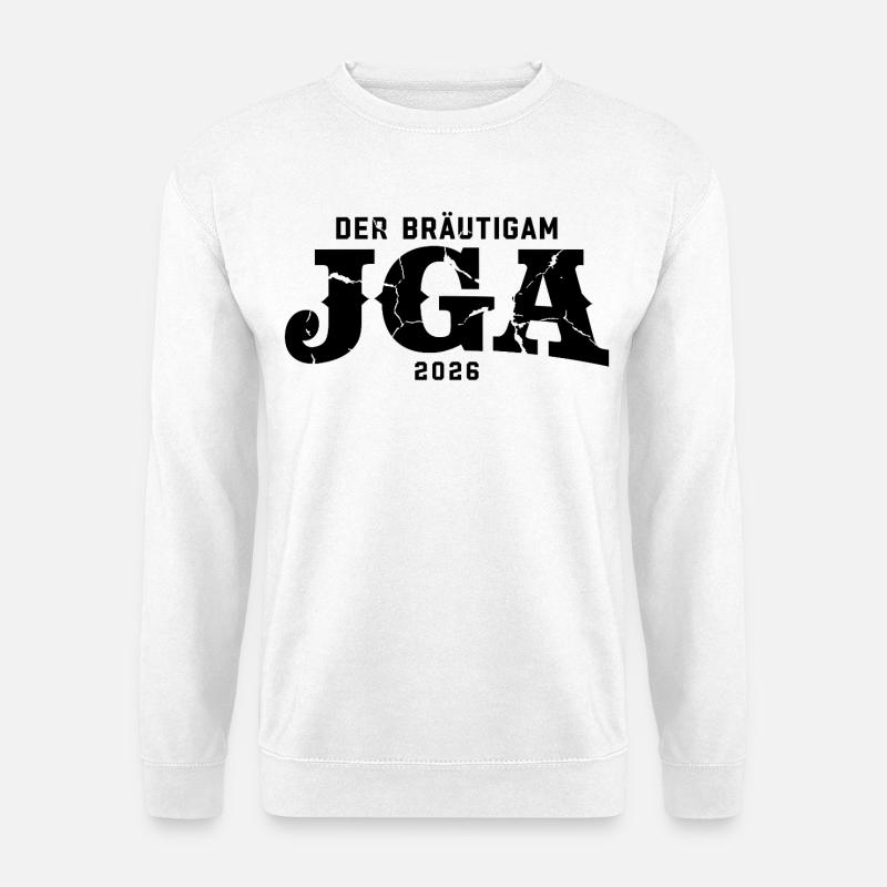 Der Bräutigam JGA 2026 Junggesellenabschied - Unisex Pullover - Weiß