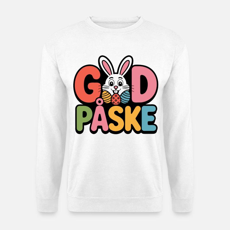 Fröhliche Ostern – Humor - Unisex Pullover - Weiß