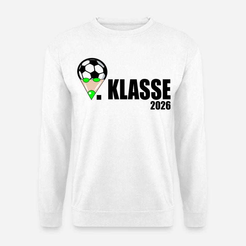 Fußball 1. Klasse 2026 - Unisex Pullover - Weiß