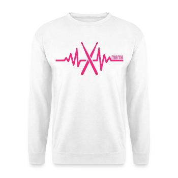 Schlagzeug Mama Perkussionistin - Unisex Pullover - Weiß - Vorne