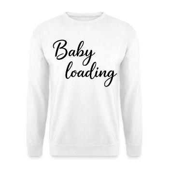 Baby Loading - Unisex Pullover - Weiß - Vorne