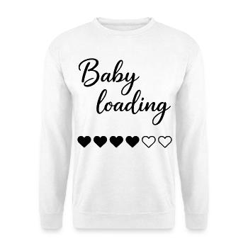 Baby Loading - Unisex Pullover - Weiß - Vorne