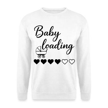 Baby Loading - Unisex Pullover - Weiß - Vorne