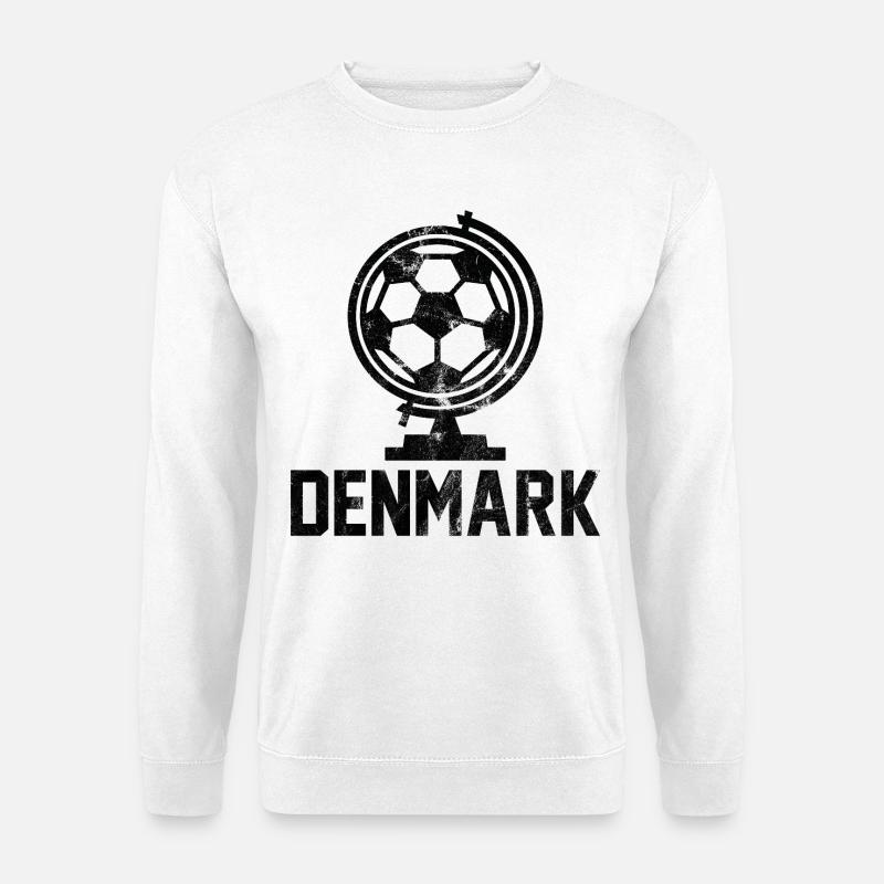 Denmark Fussball - Unisex Pullover - Weiß