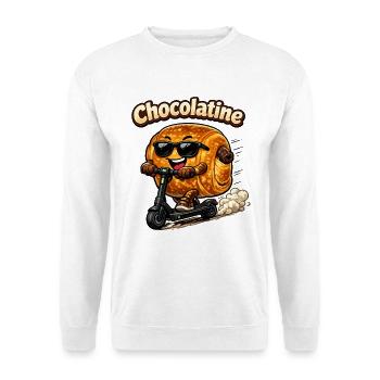 Chocolatine scooters - Unisex Sweatshirt - white - Front