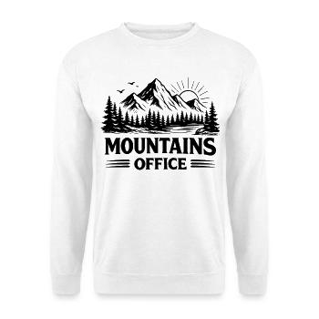 Mountains Office Mountain Lovers Adventure - Unisex Sweatshirt - white - Front