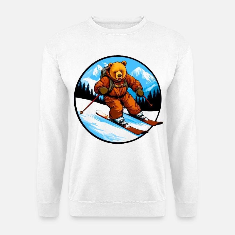 Ski Bär - Unisex Pullover - Weiß