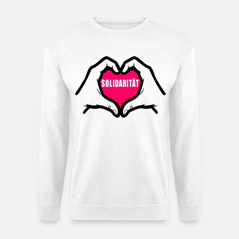Solidarität - Unisex Pullover - Weiß