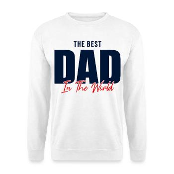 Bester Vater der Welt Geschenkhemd - Unisex Pullover - Weiß - Vorne