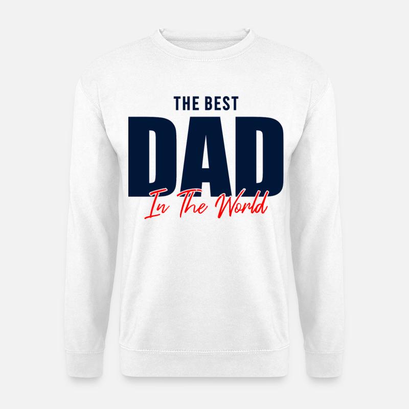 Bester Vater der Welt Geschenkhemd - Unisex Pullover - Weiß