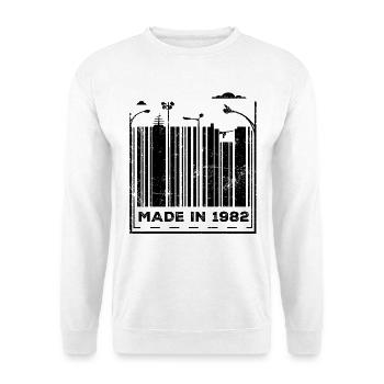 44e anniversaire en 1982 - Sweat-shirt Unisexe - blanc - Devant